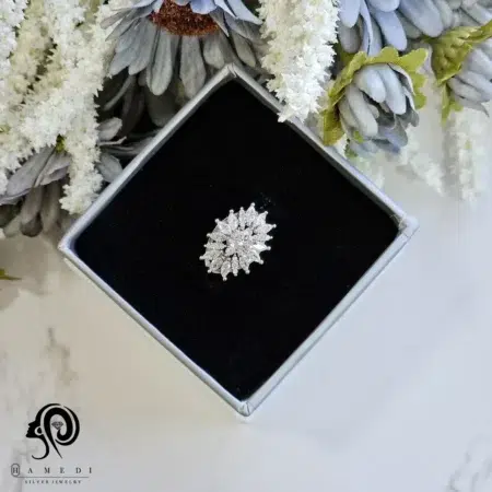 انگشتر نقره زنانه مجلسی مارکیز مدل RI R86