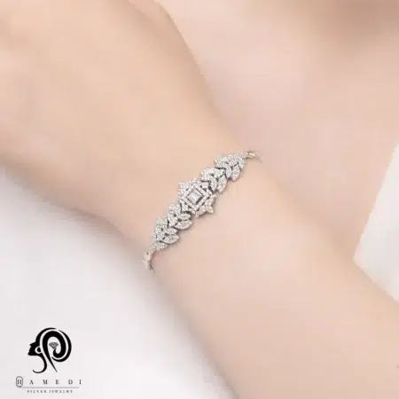 سرویس نقره زنانه کراواتی جواهری مدل SI E38