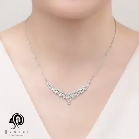سرویس نقره زنانه زنجیری مجلسی مدل SIC A1