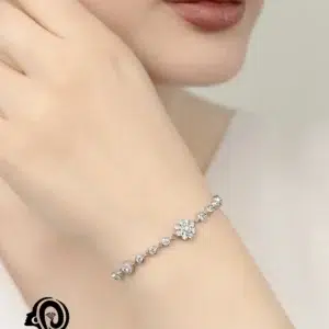 دستبند نقره زنانه مجلسی جواهری مدل BI BK4