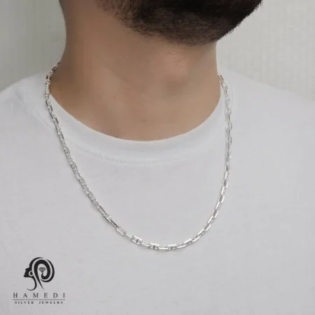 گردنبند نقره مردانه ترک مدل KEM T48 T