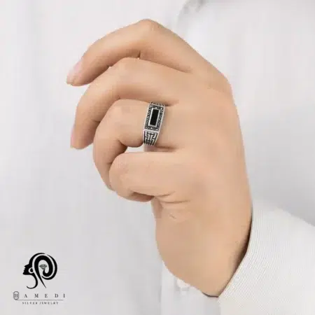 انگشتر نقره مردانه اسپرت ترک مدل REM H64