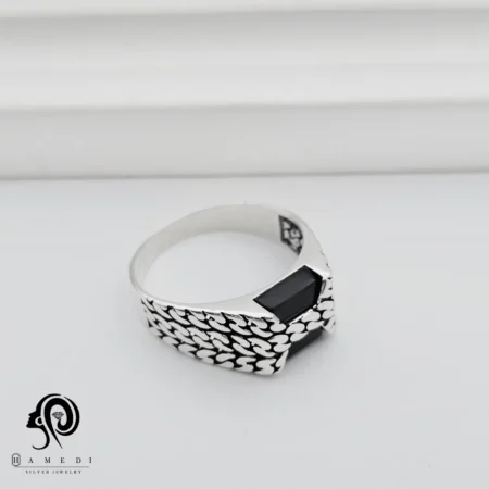 انگشتر نقره مردانه اسپرت مدل REM R207