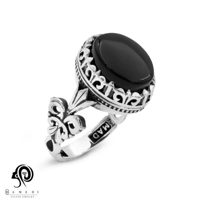 انگشتر نقره مردانه عقیق سرخ اصل RIM AG20