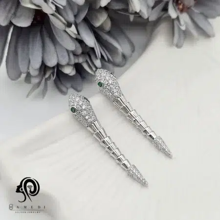 گوشواره نقره زنانه ماری مجلسی مدل EE B110