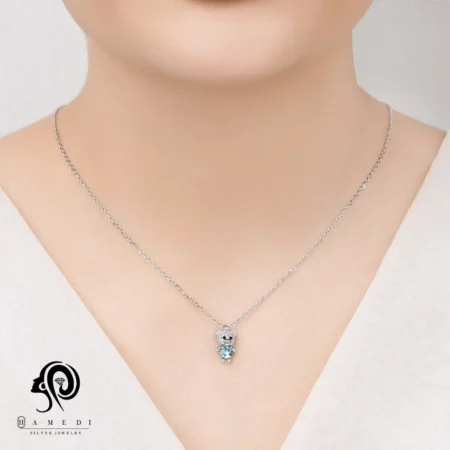 گردنبند نقره زنانه خرسی ظریف مدل ME R30