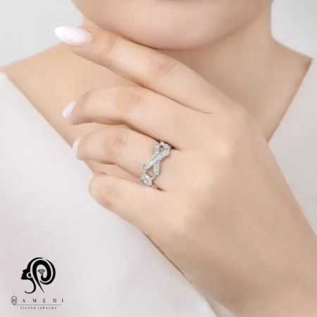 انگشتر نقره زنانه کارتیر مجلسی مدل RE E88