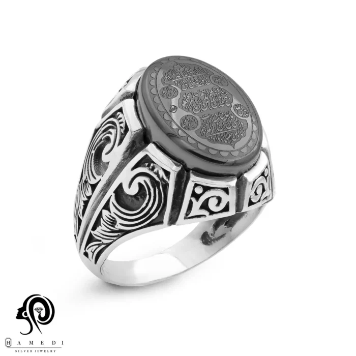 انگشتر نقره مردانه حدید اصل مدل RIMA HA7
