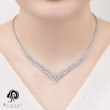 سرویس نقره  زنانه مجلسی شیک مدل SI S13