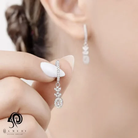 سرویس نقره شیک زنانه زنجیری مدل SIC E22