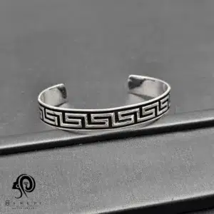 بنگل نقره مردانه طرح ورساچ مدل BEB T11