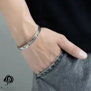 بنگل نقره مردانه اسپرت ترک مدل BEB T16
