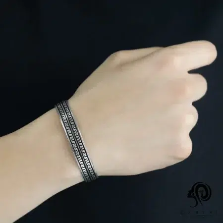 بنگل مردانه نقره ورساچ ترک مدل BEB T22