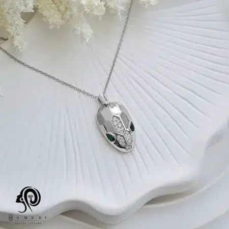 گردنبند رو مانتویی تایگر نقره زنانه مدل ME A9