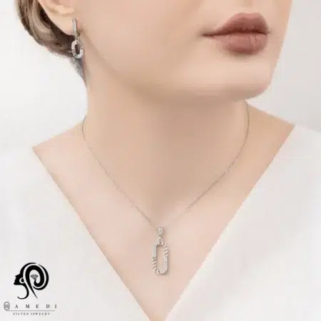 نیم ست نقره زنانه کارتیر مجلسی مدل NI B80