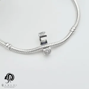 چارم پاندورا نقره طرح قلب مدل PSK 4