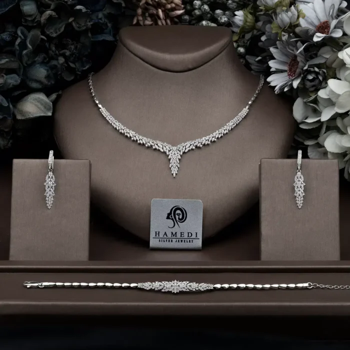 سرویس نقره شیک زنانه مجلسی مدل SI B55