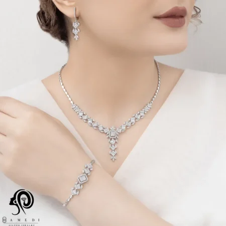 سرویس نقره شیک زنانه مجلسی مدل SI D11
