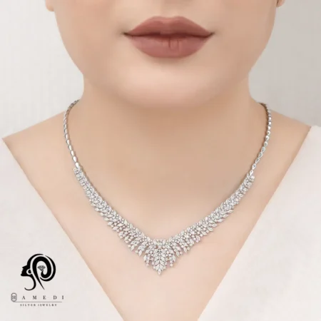 سرویس نقره شیک زنانه مجلسی مدل SI K11
