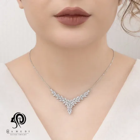 سرویس نقره شیک زنانه مجلسی مدل SIC E25