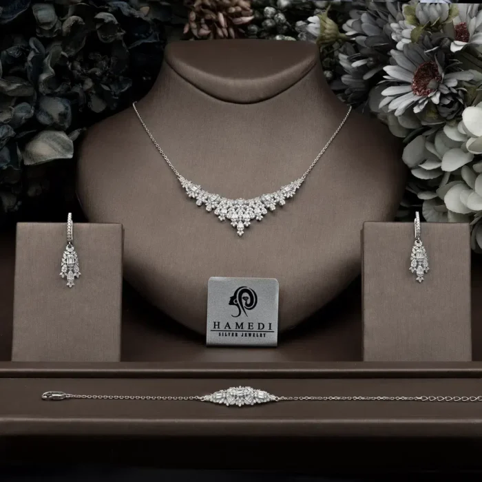 سرویس نقره شیک زنانه مجلسی مدل SIC S15
