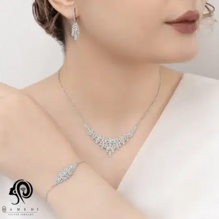 سرویس نقره شیک زنانه مجلسی مدل SIC S15