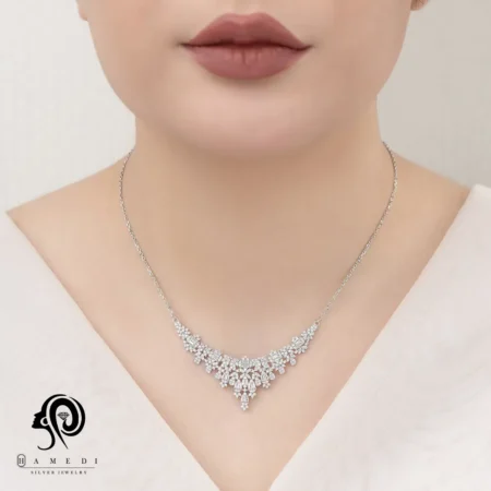 سرویس نقره شیک زنانه مجلسی مدل SIC S15