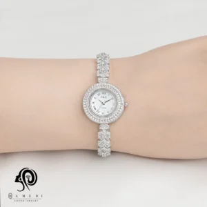 ساعت نقره زنانه مجلسی شیک مدل WI S1 B1