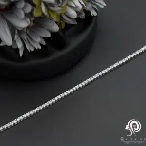 دستبند تنیسی نقره زنانه سایز نگین 2 مدل BE R3