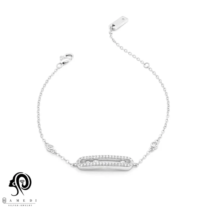 دستبند مسیکا نقره زنانه اسپرتی مدل BEC B15