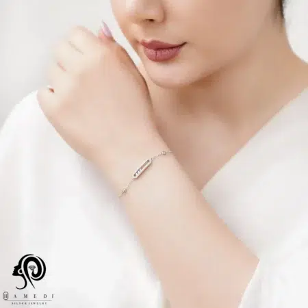 دستبند مسیکا نقره زنانه اسپرتی مدل BEC B15