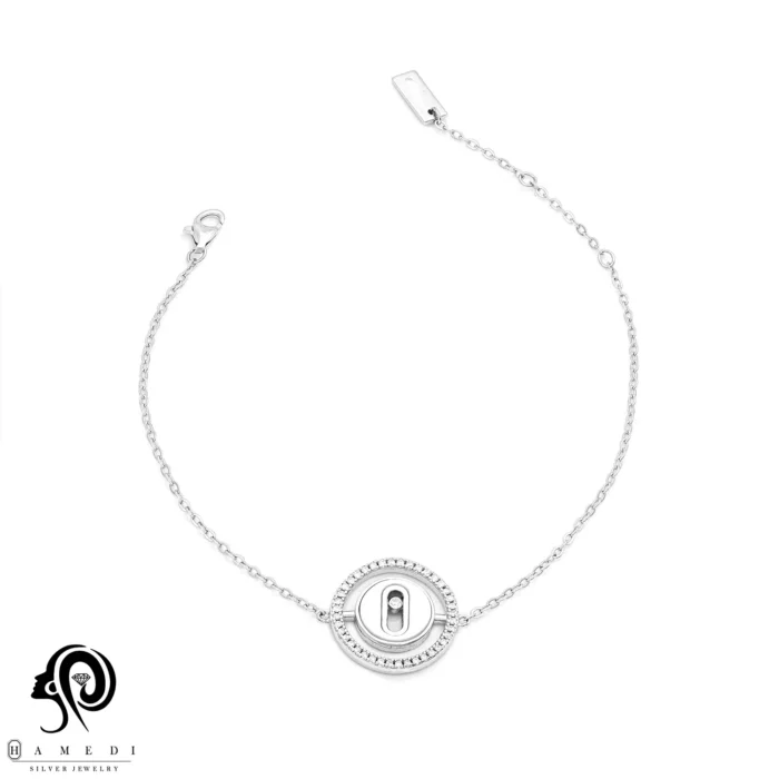 دستبند مسیکا نقره زنانه اسپرتی مدل BEC C8