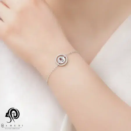 دستبند مسیکا نقره زنانه اسپرتی مدل BEC C8