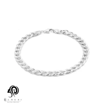 دستبند نقره مردانه کارتیر ایتالیایی مدل BEM T42 L