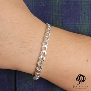 دستبند نقره مردانه کارتیر ایتالیایی مدل BEM T42 L