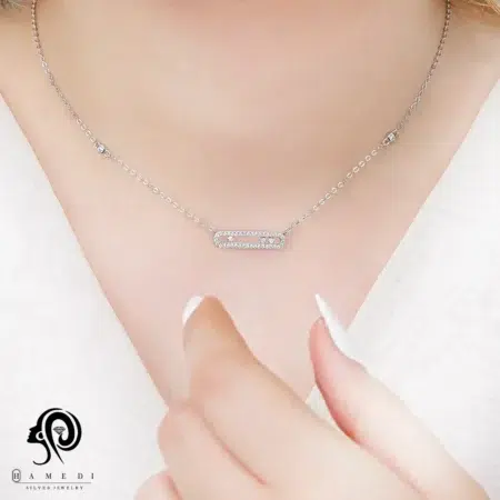 گردنبند نقره زنانه مسیکا جواهری مدل KEC B80