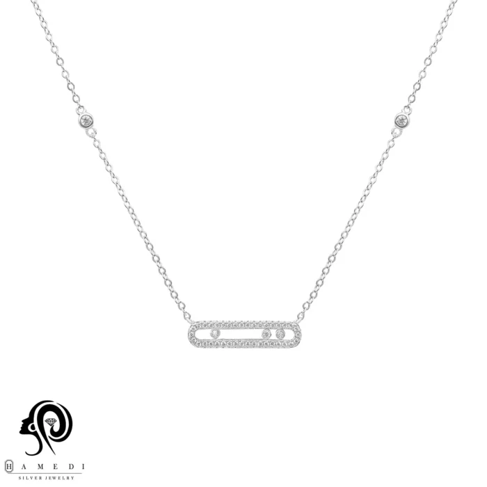 گردنبند نقره زنانه مسیکا جواهری مدل KEC B80
