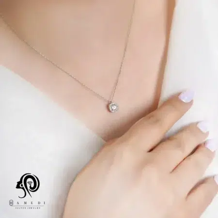 گردنبند نقره زنانه سواروسکی اسپرت مدل ME R37
