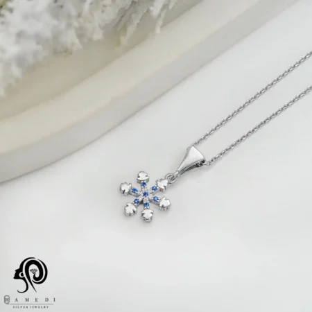 گردنبند نقره زنانه چشم نظر مدل MIH B14