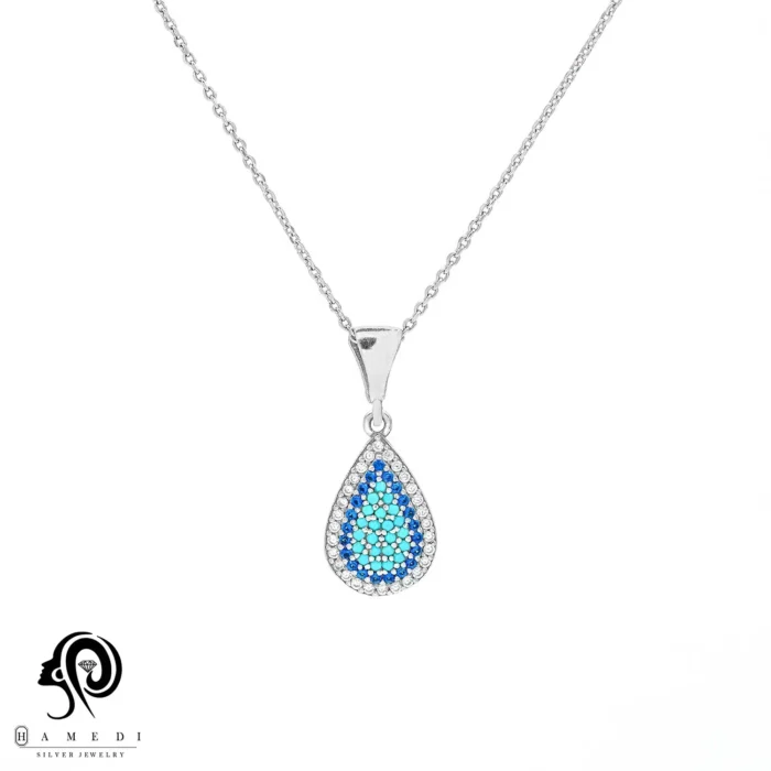 گردنبند نقره زنانه چشم نظر مدل MIH B16