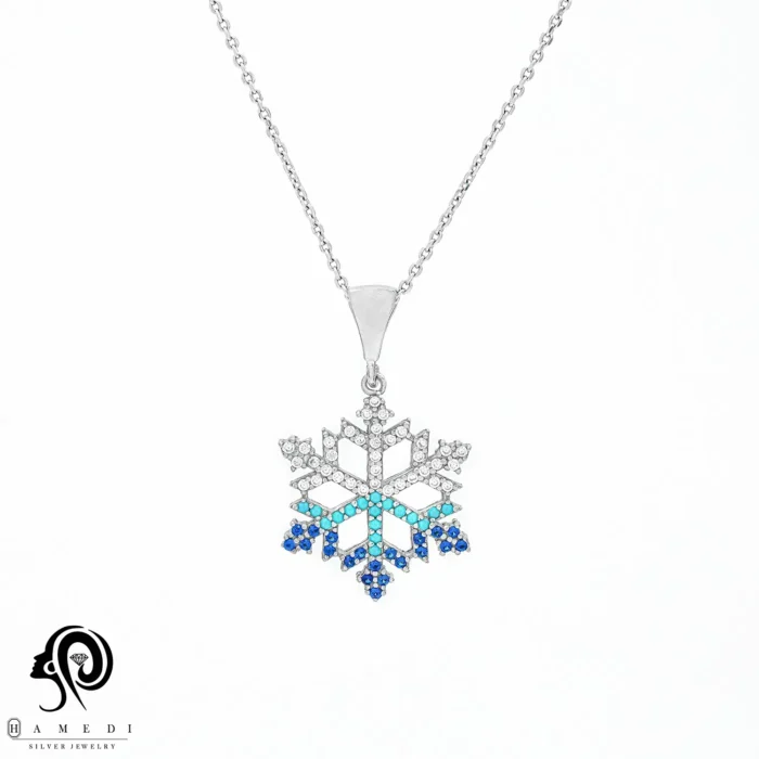 گردنبند نقره زنانه چشم نظر مدل MIH B25