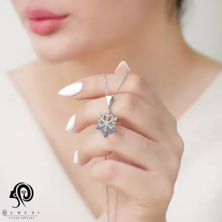 گردنبند نقره زنانه چشم نظر مدل MIH B25
