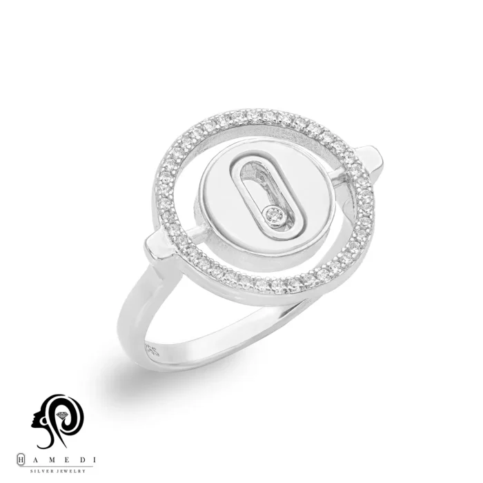 انگشتر نقره زنانه مسیکا صدفی مدل RE C32