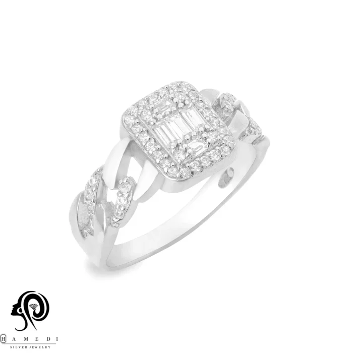 انگشتر نقره زنانه امرالدکات کارتیر مدل RI E49 