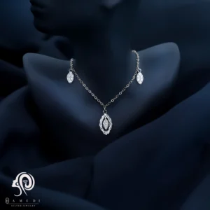 گردنبند نقره زنانه زنجیری ایتالیایی مدل KEC E15
