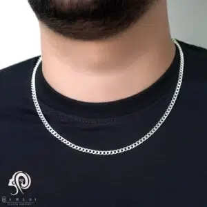 گردنبند نقره مردانه