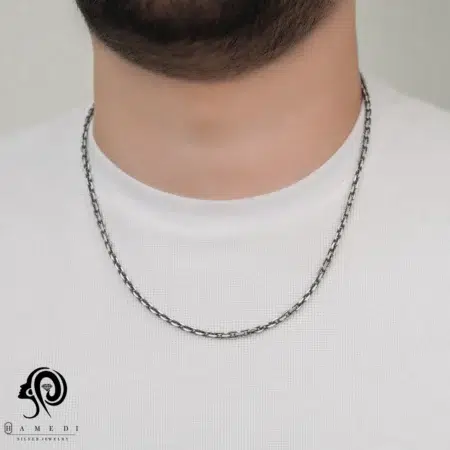 گردنبند نقره مردانه اسپرتی مدل KEM T68 T