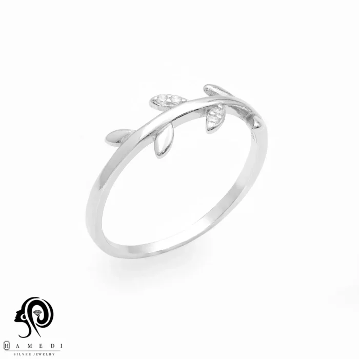 انگشتر نقره زنانه اسپرتی ظریف مدل RE B135