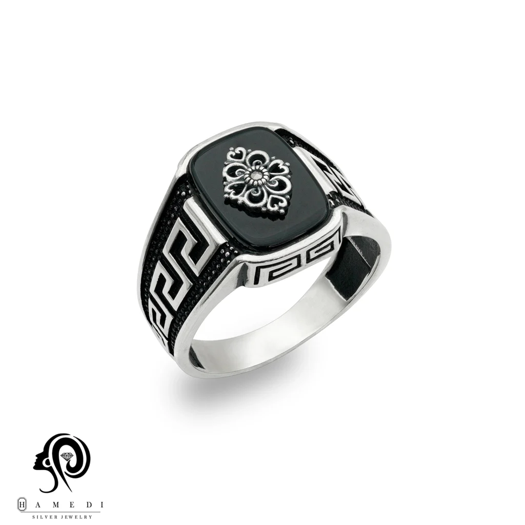 انگشتر نقره مردانه ورساچ ترک مدل REM H65