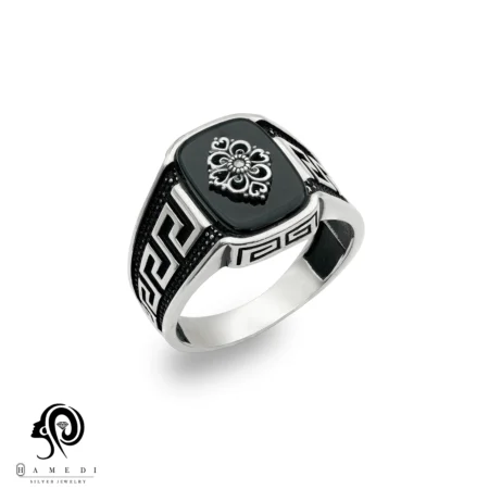 انگشتر نقره مردانه ورساچ ترک مدل REM H65
